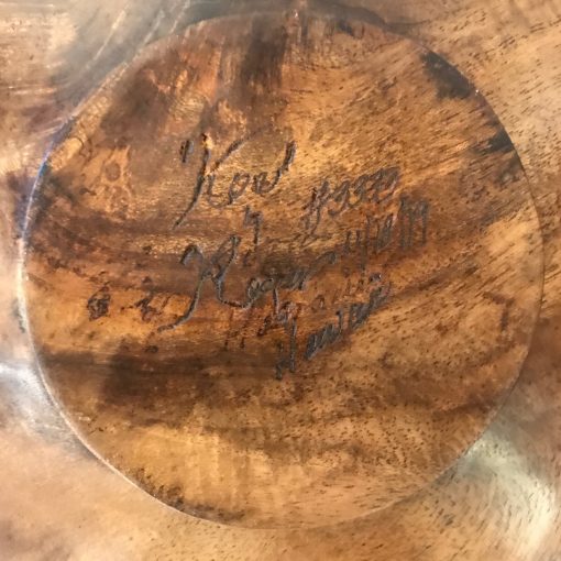 Rare Natural Edge Kou Wood Vessel by Roger Sanchez
