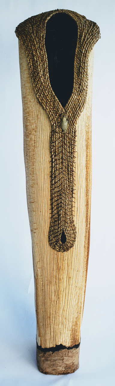 "Nature's Shawl" Sheath with Coiled Sea Grass by Dee Chapon - Front View - DEE24