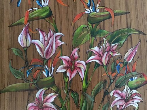 "Stargazer Lillies and Bird of Paradise" by Christine Halton - CH583