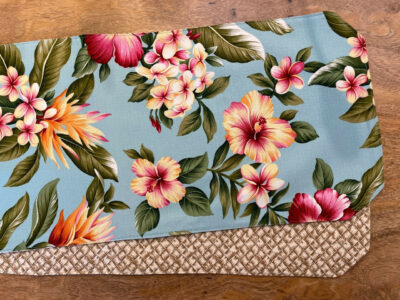 Olelo Aqua 72" Table Runner by Maui Potpourri