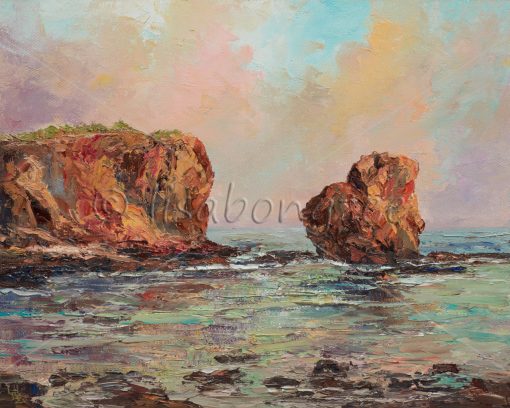 "Pu'u Pehe (Sweetheart Rock) Lana'i" by Lisabongzee - LBZ253