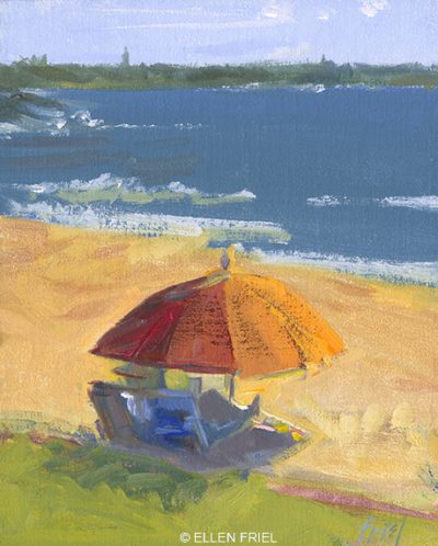 "Reading Beach" by Ellen Friel