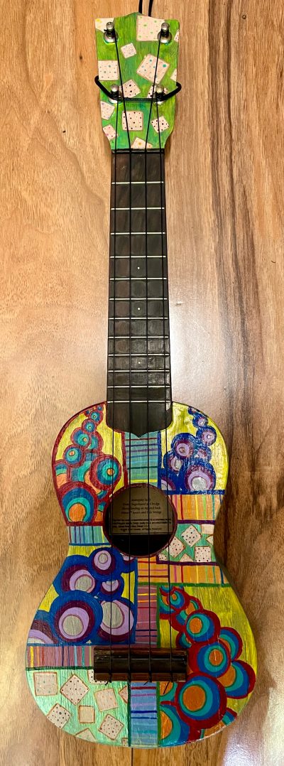 Handpainted Ukulele by DeDe DeBiase - DEDE001