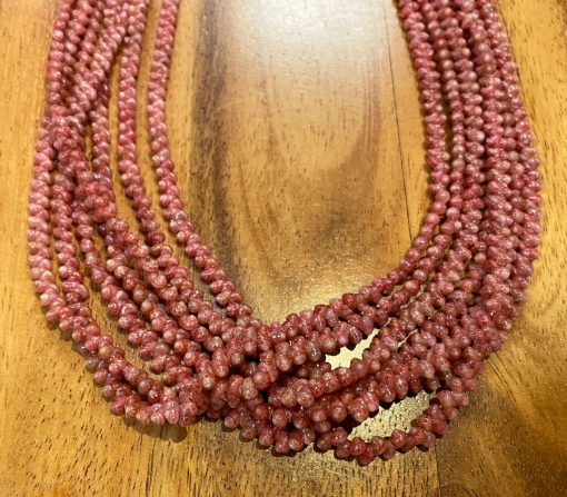 Niʻihau Collectors’ Lei, 33" 7-Strand Mauna Loa by Corey Karleen - Detail, Drop - PANC1056