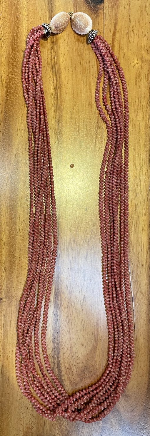 Niʻihau Collectors’ Lei, 33" 7-Strand Mauna Loa by Corey Karleen - Full Length - PANC1056