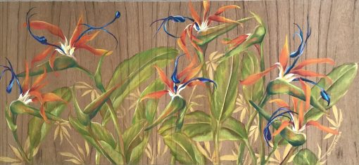 "Birds and Gold Bamboo" by Christine Halton - CH614