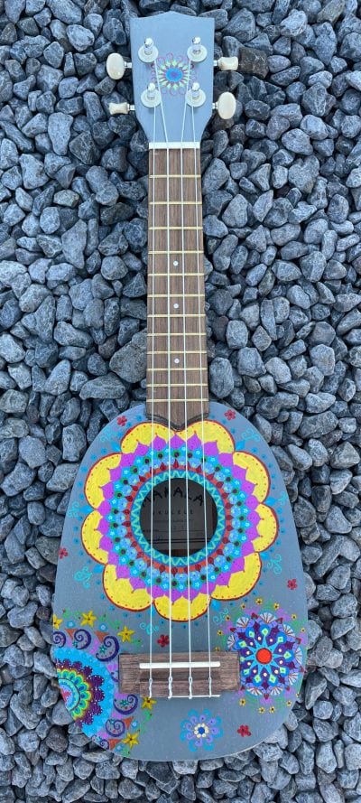 Handpainted Ukulele by DeDe DeBiase - DEDE007