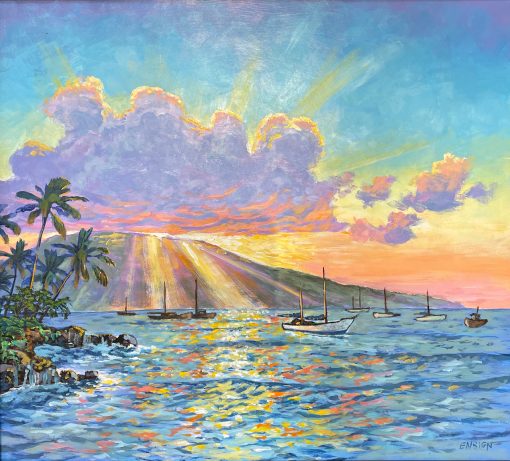 "Harbor Sunset" by John Ensign - JCE112