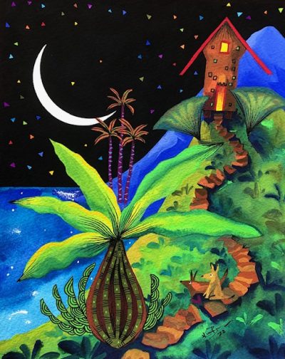 "On the Path by the Moon" by Kirsten Bunney - KIB60