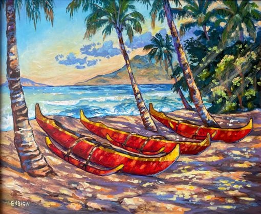 "Red Canoes" by John Ensign - JCE100