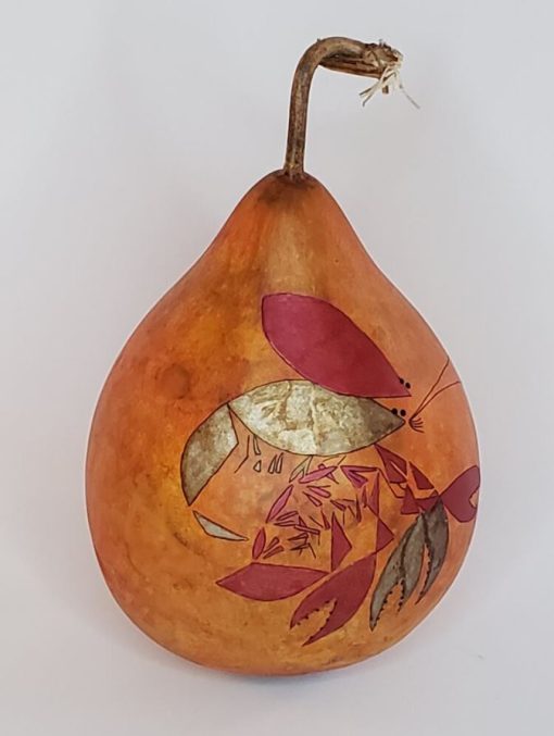 "Shedding Shrimp" Gourd by Jaz Staley - JSE061