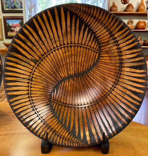 Ying/Yang Fern Cook Pine Bowl by Michael Patrick Smith