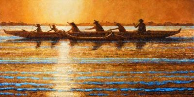 "Ia Wa'a Kialoa (That Long Canoe)" by Jeanne Bitz - JBZ01