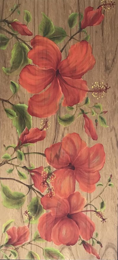 "Native Red Hibiscus" by Christine Halton - CH646
