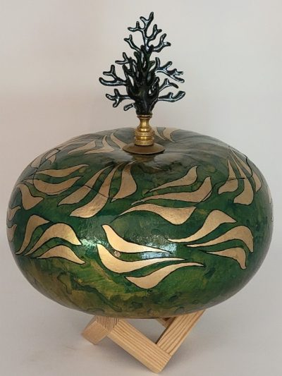 Dolphins Gourd by Jaz Staley - JSE124