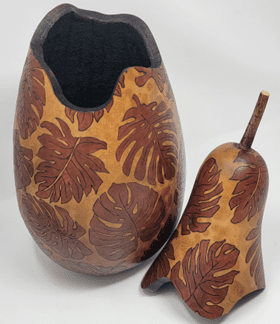 Monstera IV Gourd by Jaz Staley - JSE1290
