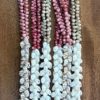Ni'ihau Collectors' Lei, 41 inch 3 Strand Pikake With Poleho Ikaika