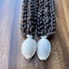 Ni'ihau Collectors' Lei, 41 inch 3 Strand Pikake With Poleho Ikaika