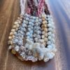 Ni'ihau Collectors' Lei, 41 inch 3 Strand Pikake With Poleho Ikaika