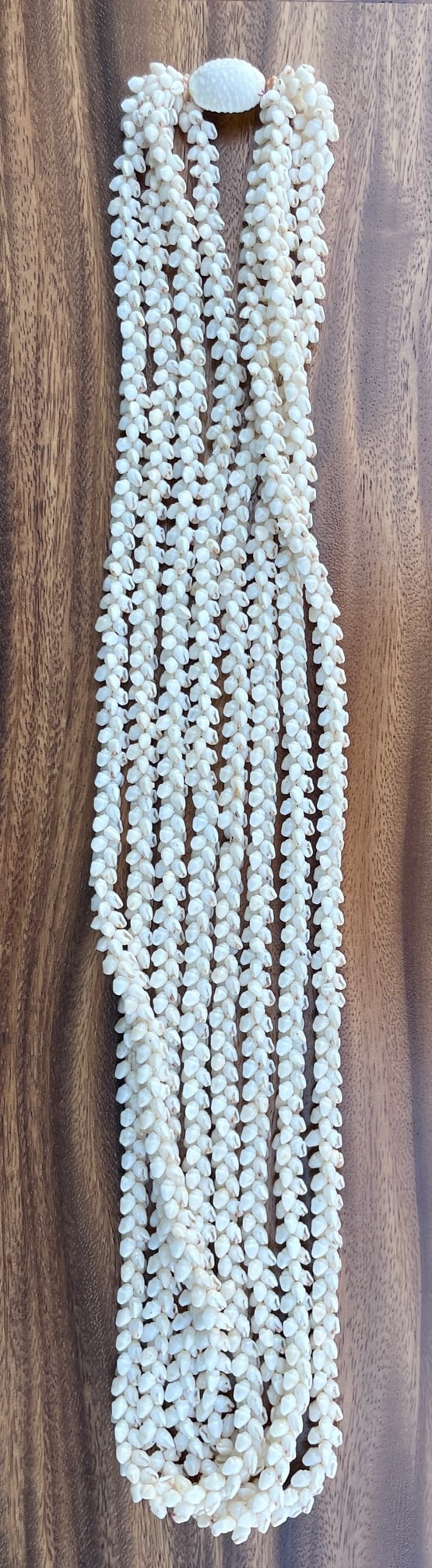 Ni'ihau Collectors' Lei, 40-Inch 4-Strand White Momi, Vintage - Maui Hands