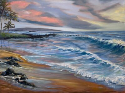 "Polo Beach Sunset & Surf" by Diane Snoey Appler