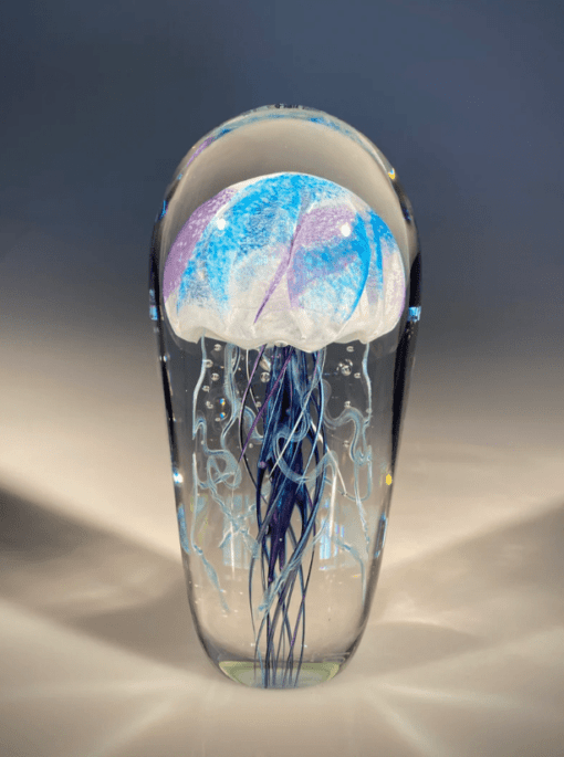 EXAMPLE: Jellyfish Single Blue/Purple by Hot Island Glass