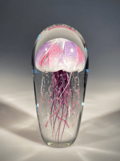 EXAMPLE: Jellyfish Single Purple/Ruby by Hot Island Glass