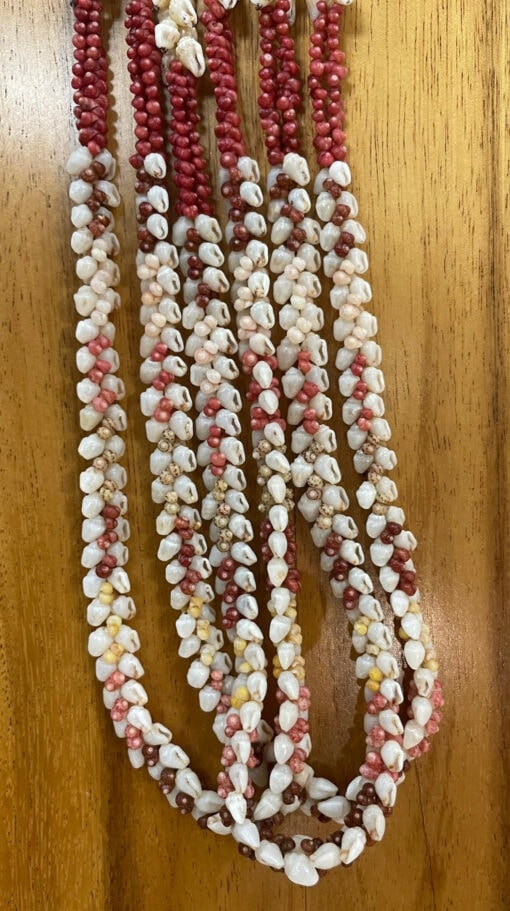 Ni'ihau Collectors' Lei, 36-Inch 3-Strand Kipona - PANC1153