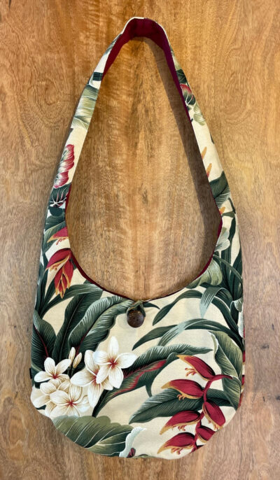 Shoulder Bag in Heliconia by Yukiko Maier