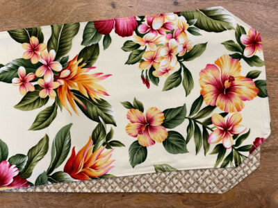 Olelo Creme 72" Table Runner by Maui Potpourri