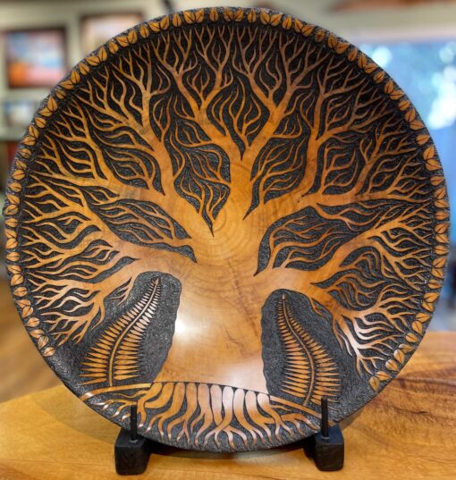 Tree of Life Cook Pine Bowl by Michael Patrick Smith