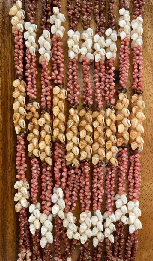 Ni'ihau Collectors' Lei, 42-Inch 5-Strand Kipona - PANC1246