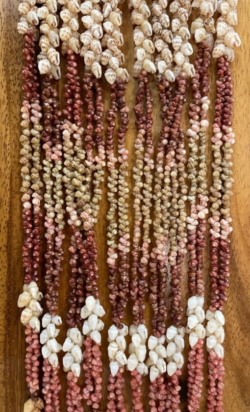 Ni'ihau Collectors' Lei, 42-Inch 5-Strand Kipona - PANC1246