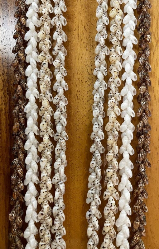 Ni'ihau Collectors' Lei, 40-Inch 4-Strand Laiki - PANC1248