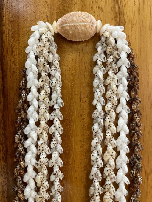 Ni'ihau Collectors' Lei, 40-Inch 4-Strand Laiki - PANC1248