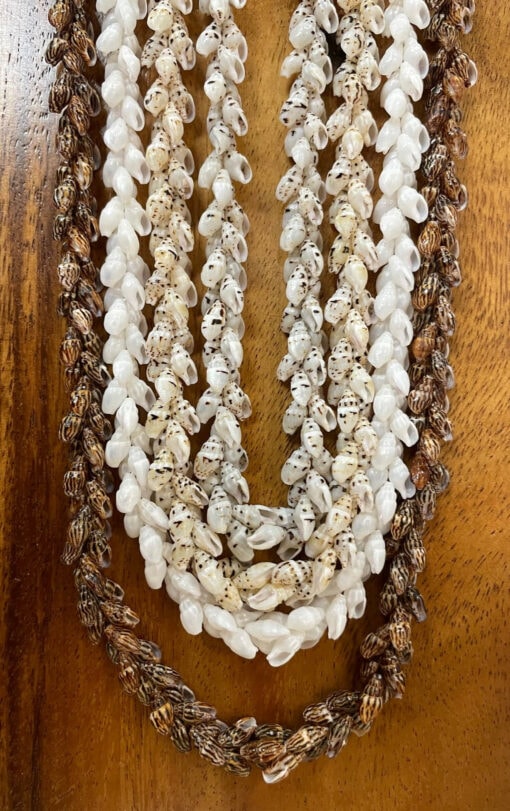 Ni'ihau Collectors' Lei, 40-Inch 4-Strand Laiki - PANC1248