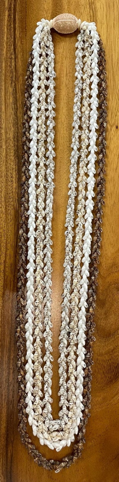 Ni'ihau Collectors' Lei, 40-Inch 4-Strand Laiki - PANC1248