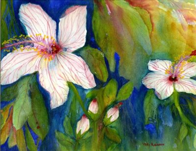 "White Hibiscus" by Vicky Robinson - VAR120