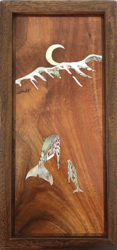 "Lahaina" Wood and Shell Inlay by Maho Shaw - MAHO11