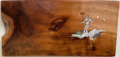 "South Shore Session" Wood and Shell Inlay by Maho Shaw - MAHO03