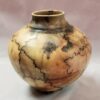 Horse Hair Raku Vase by Stephen Hoel