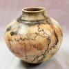 Horse Hair Raku Vase by Stephen Hoel