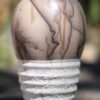 Horse Hair Raku Vase with Bubble Glaze by Stephen Hoel