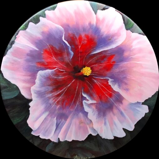 "Tricolor Hibiscus" by Aurora Kahelelani Aguirre - AKA06