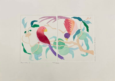 "Parrots I" by Margaret Bedell & Linda Whittemore