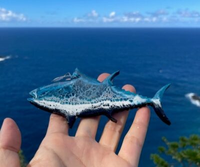 Ahi Wood and Resin Ornament by Leilani Kepler