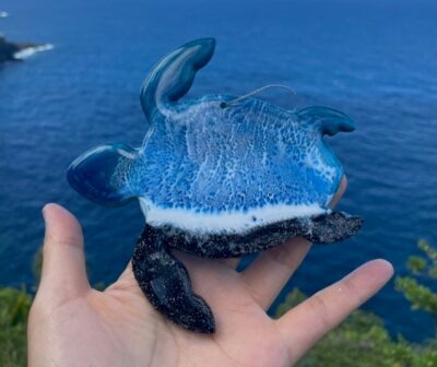 Honu Wood and Resin Ornament by Leilani Kepler