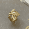 Honu / Sea Turtle Swimming Above A Coral Reef 18K Gold Ring by Noryne Hiromoto Taylor