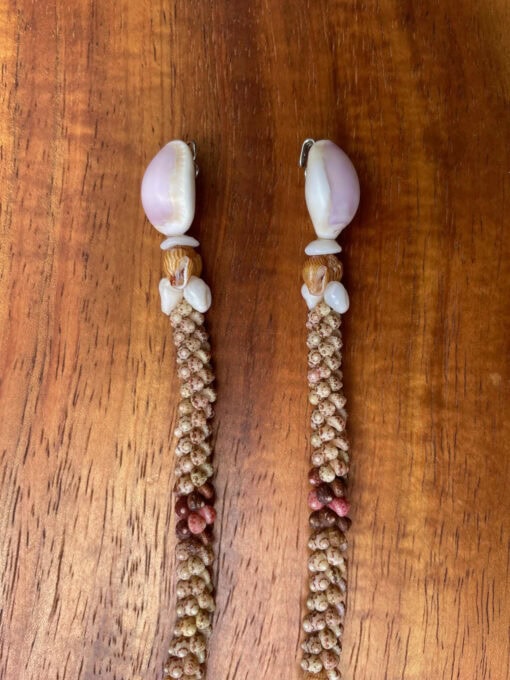 Ni‘ihau Lei, 19-Inch 2-Tie Poepoe