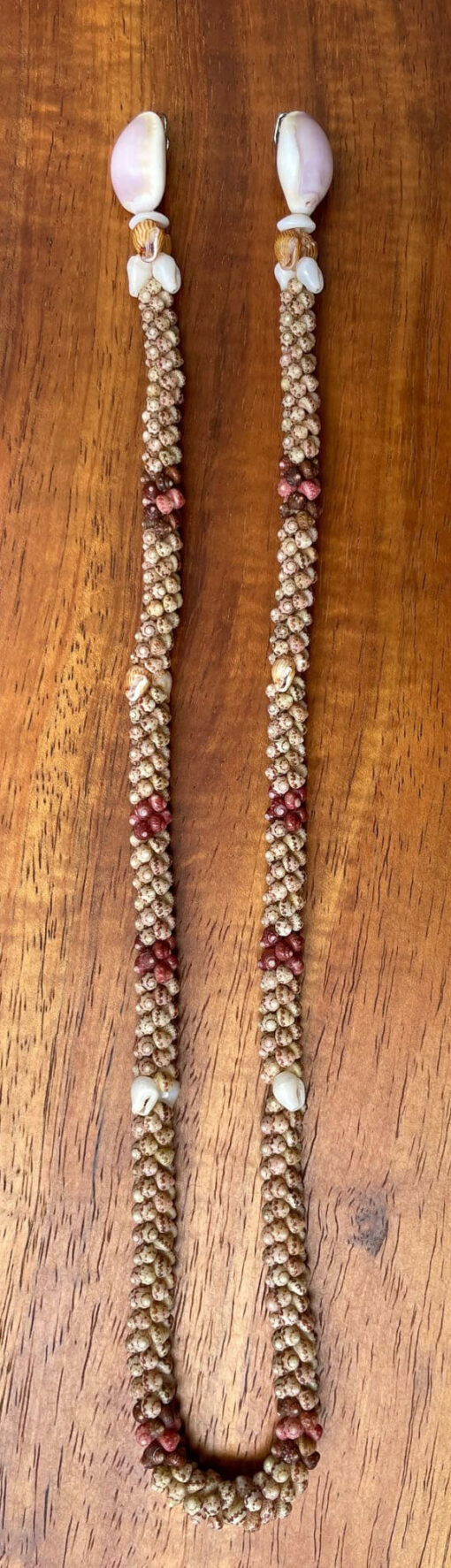 Ni‘ihau Lei, 19-Inch 2-Tie Poepoe